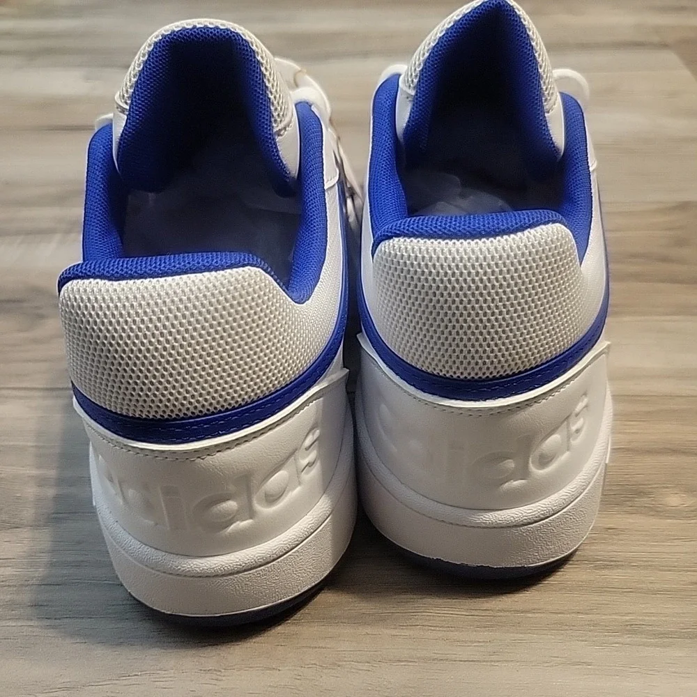 Adidas VL Court 3.0 Shoes Mens 12 White Blue Red Stripe Skatebording Sneaker NEW